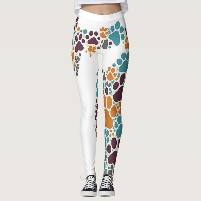 Legging Michigan Paw Imprime Mulheres (Frente)