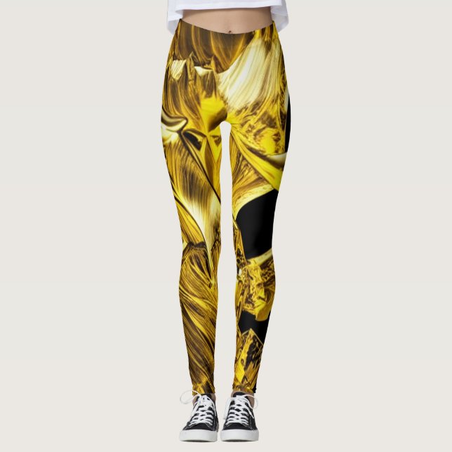 Legging Midas Douradas Pernas de Poeira (Frente)
