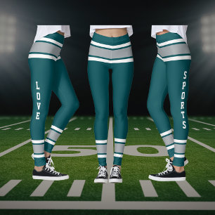 Legging Midnight Green Silver Team Jersey Love