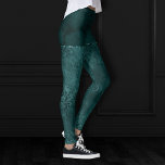 Legging Midnight Teal Romance | Dark Satinge Damask<br><div class="desc">O rico e sofisticado estiramento dos anos 90 é crescido com este monólogo de satin rosa, luxuoso veludo, e uma ruiva falsa em tom de joia e joias escuras dramáticas e paleta de matiz dusky. Esta textura unisex de abstrato misto unisex dos anos 90 adiciona o pop perfeito de cor...</div>
