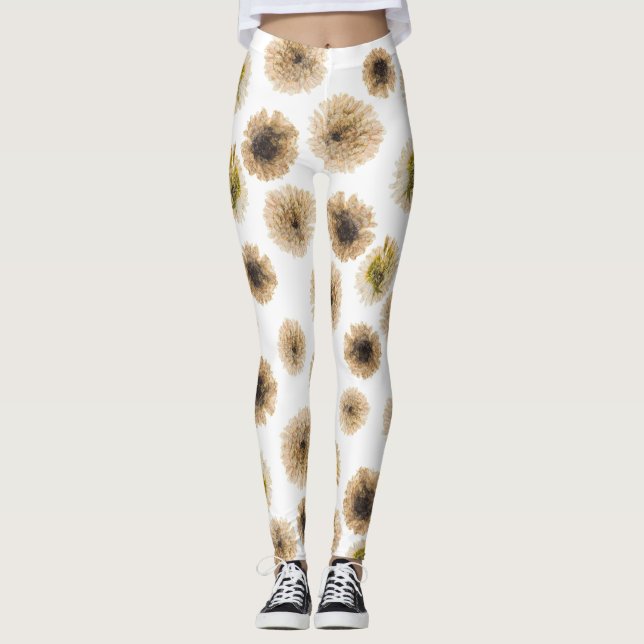 Legging Mikitiez terra, terra, natureza, rosa (Frente)