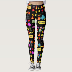Legging Mikitiez videogame pixel halloween assustador morc