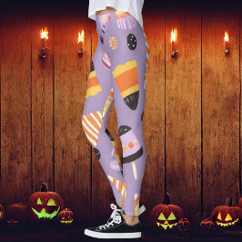 Legging Milho-de-penugem-halloween