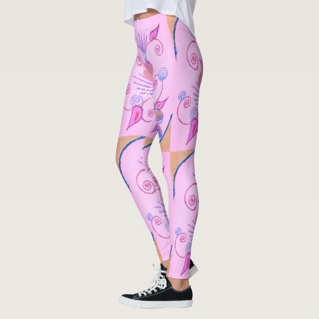 Legging Minha Pequena Princesa: Vetor Rosa Bebê Inspiracio (Esquerda)