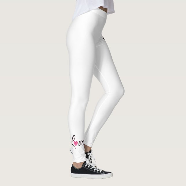Legging Minimal Dotted Heart Design (Direita)