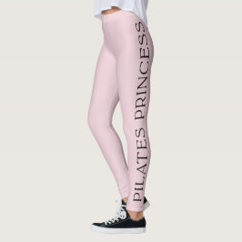 Legging Minimalist Personalized Pink Pilates Princess