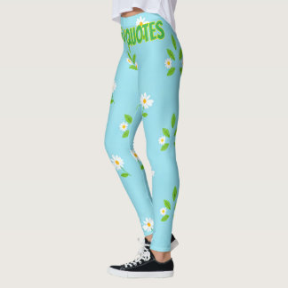 Legging Minimalist Spring Floral Pattern