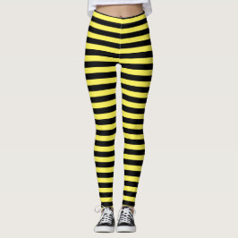 Legging Mínimo Clássico Amarelo e Preto Moderno com Strike