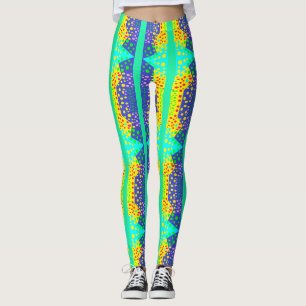 Legging Minúsculo amarelo-claro-super-suave com padrão
