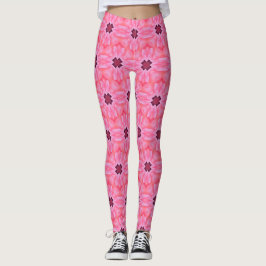Legging Miragem fetal Padrão Sem Costura Floral