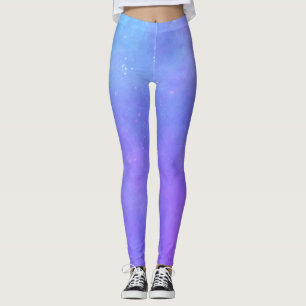 Legging Mistura Celestial de Purples Azul Estrelas