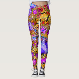 Legging Mistura colorida do Fractal