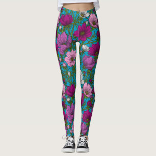 Legging Mistura Cosmos em azul