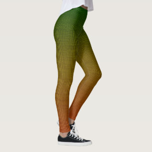 Legging Mistura de floresta Verdant: Textura de Tecido