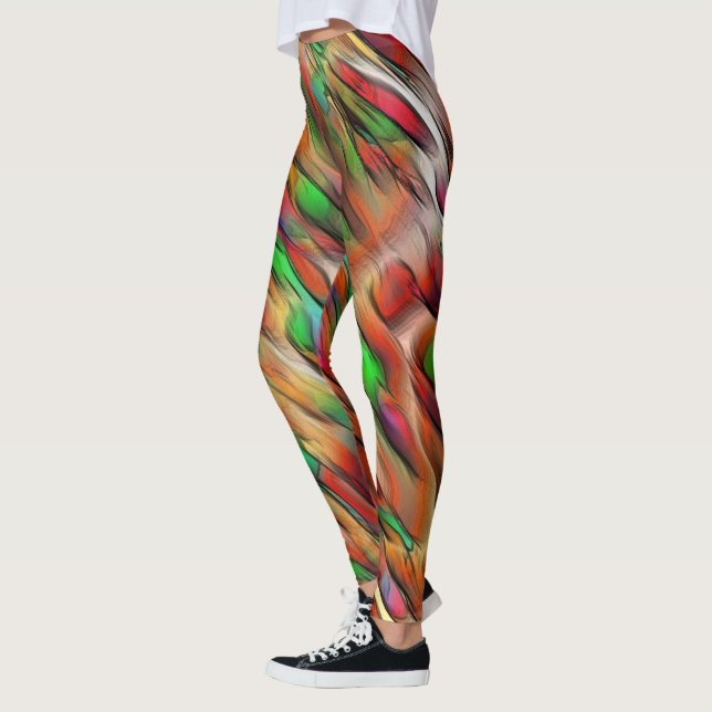 Legging Mistura de manchas opacas e cromadas (Esquerda)