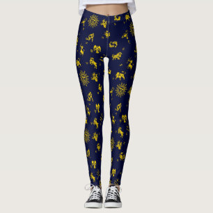 Legging Mistura variada do zodíaco