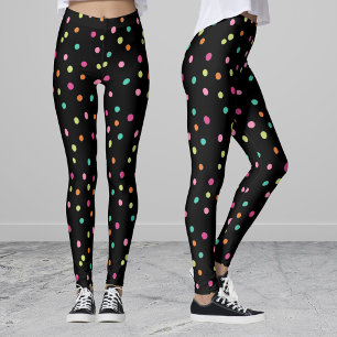 Legging Misturadores de confete coloridos bolinhas