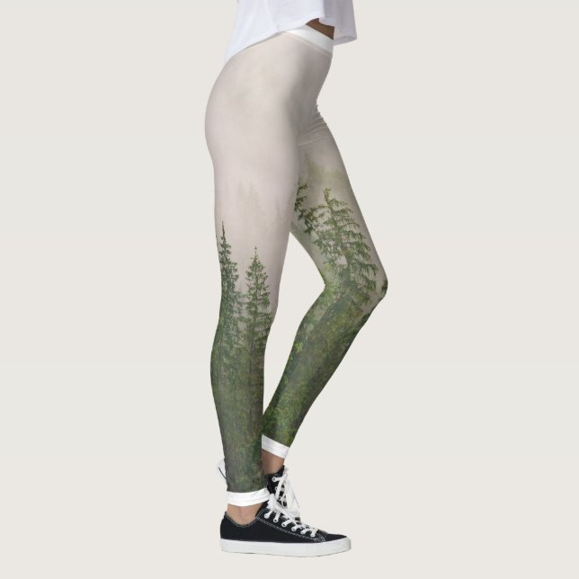 Legging Misty Foggy Forest Trees (Direita)