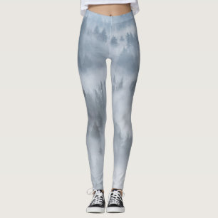 Legging Misty Forest Scene