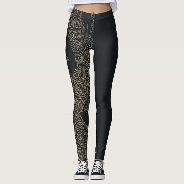 Legging Mito da Fênix Dourada (Frente)