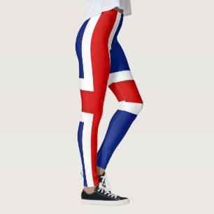 Legging Moda da Bandeira da Islândia Legal