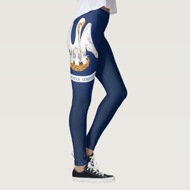 Legging Moda Da Bandeira Da Legal Luisiana (Direita)