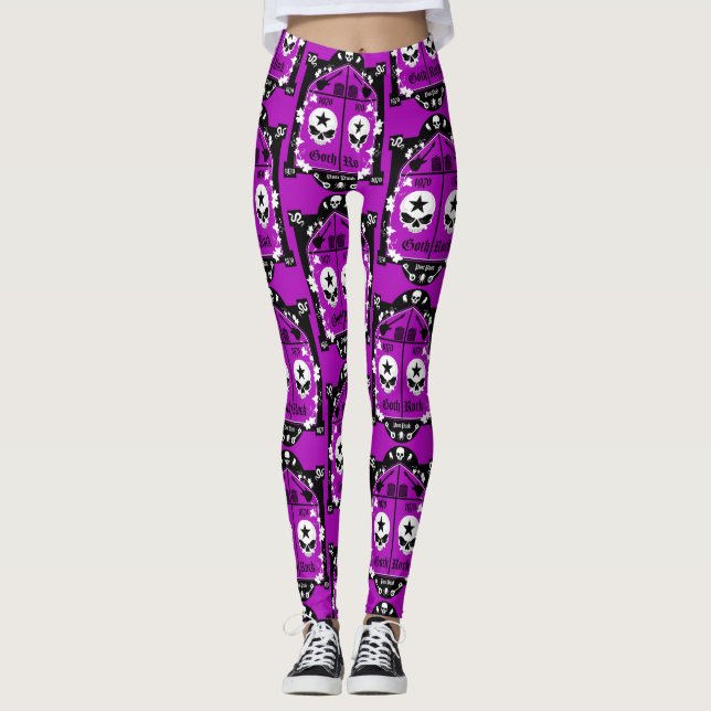 Legging Moda da Subcultura do gótico (Frente)