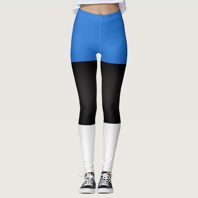 Legging Moda de Bandeira da Estônia legal (Frente)