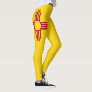 Legging Moda De Bandeira Do Estado Legal Do Novo México