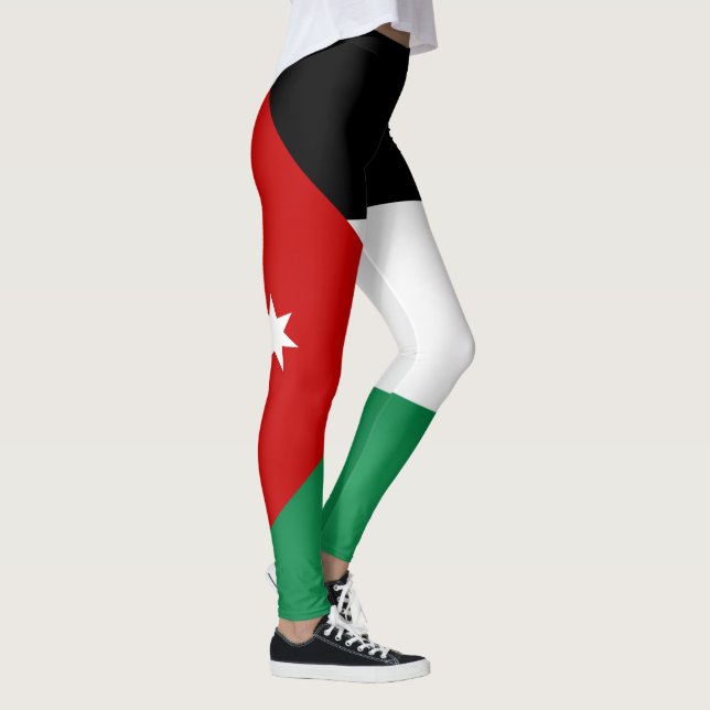 Legging Moda de bandeira jordaniana legal (Direita)