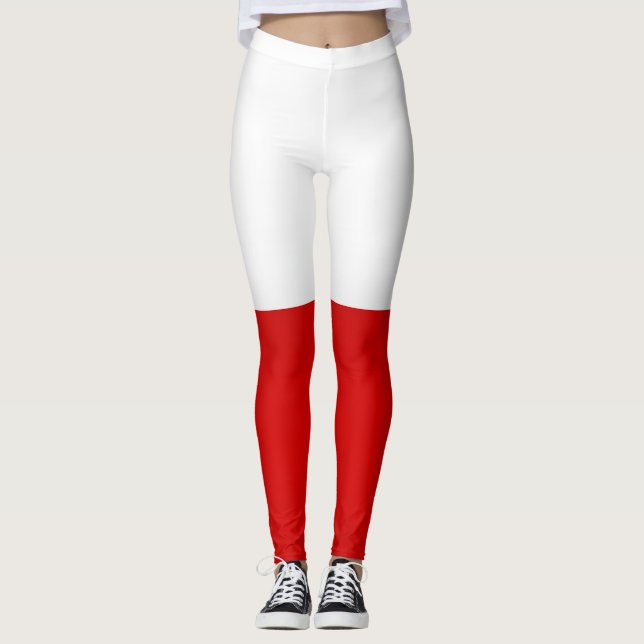 Legging Moda de bandeira legal da Polônia (Frente)