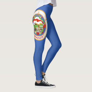 Legging Moda de Bandeira Legal do Estado de Minnesota