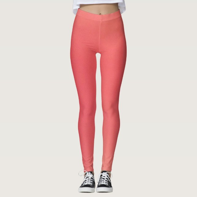Legging Moda de Coral Rosa (Frente)