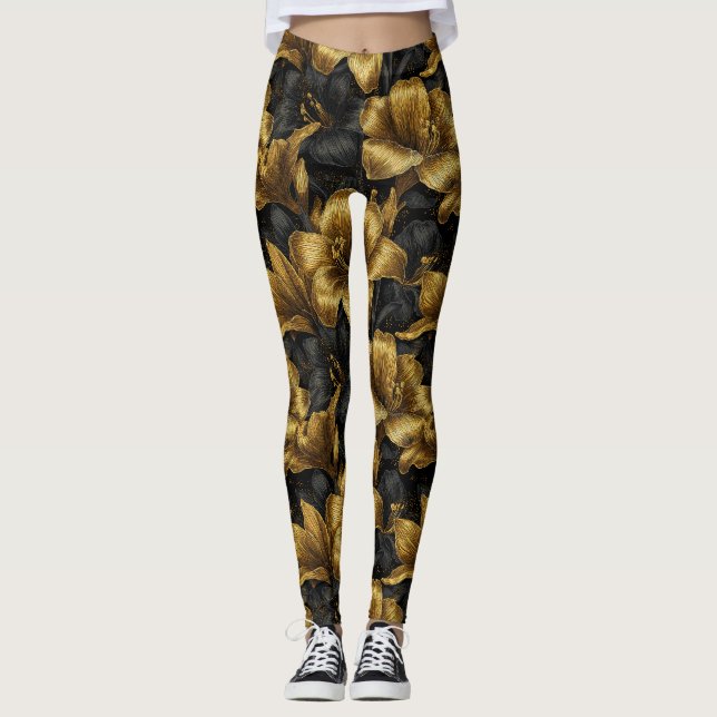 Legging Moda de Vestuário Estético Cute Amaryllis (Frente)