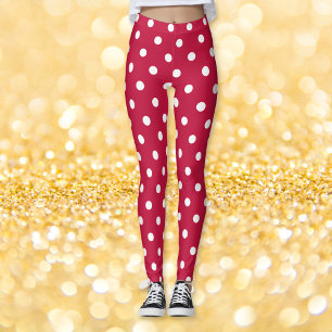 Legging Moda do Padrão do Crimson Vermelho Retrópico