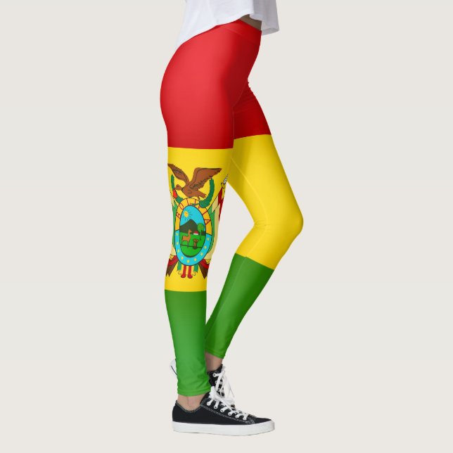 Legging Moda legal da Bandeira da Bolívia (Direita)