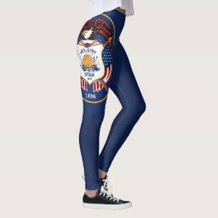 Legging Moda legal da bandeira do estado de Utah