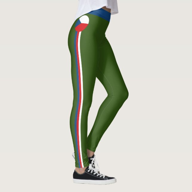 Legging Moda, Malhação, Bandeiras Checas e Checas (Direita)