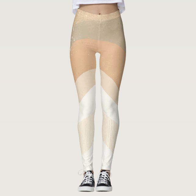 Legging Moda Neutra Terrosa Retro Ondulante (Frente)