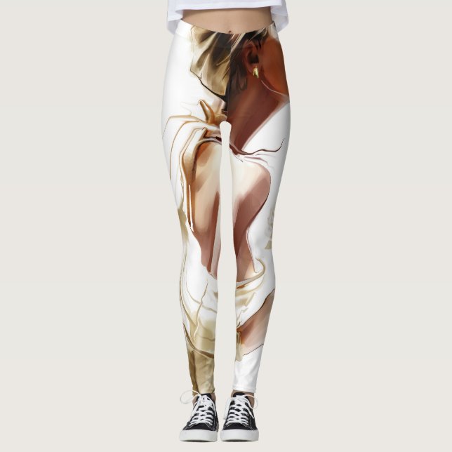 Legging Moda: Retrato Contemporâneo Na moda. (Frente)