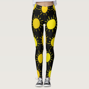 Legging Moda Sol Amarelo Feliz