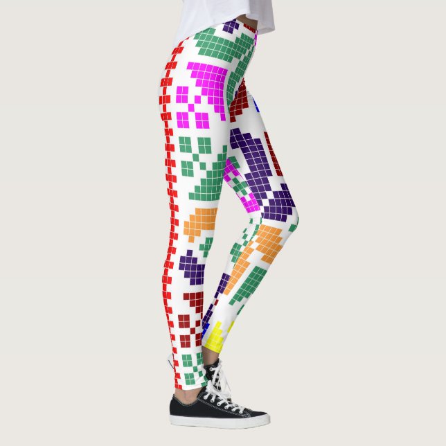Legging modelo folk eslováquia motif étnico tradicional (Direita)