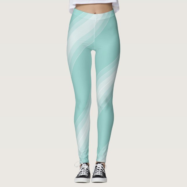 Legging Modelo Na moda Verde Elegante Moderno (Frente)