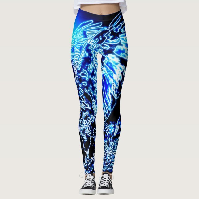 Legging Modelos de aves: Magnified Eagle 01-01 (Frente)
