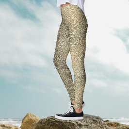 Legging Modern Classy Dourado Gradient Sparkle Party