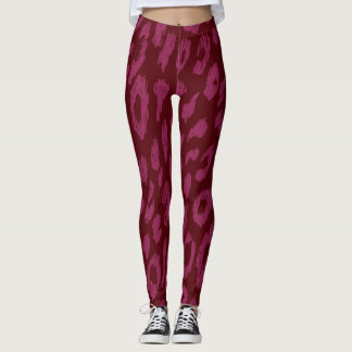 Legging Modern hot pink dark red