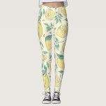 Legging Modern Lemon Citrus Summer Personalizado<br><div class="desc">Modern Lemon Citrus Summer Personalizado</div>