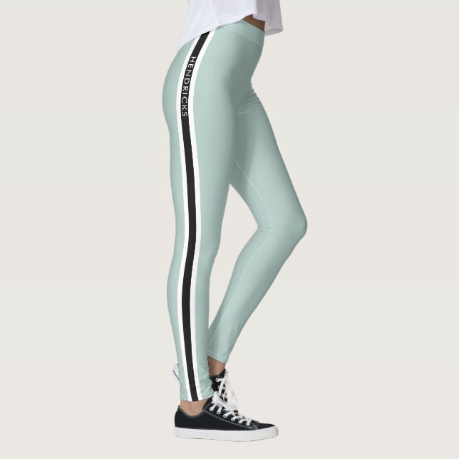 Legging Modern Minimalist Duck Egg Green Stylish Athletic (Direita)