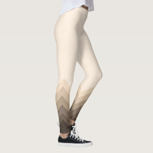 Legging Modern Taupe Ombre Chevrons