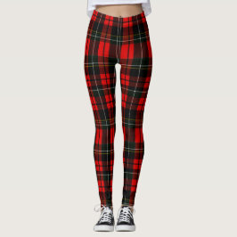 Legging Modern Wallace Red Scottish Tartan Plaid Pattern
